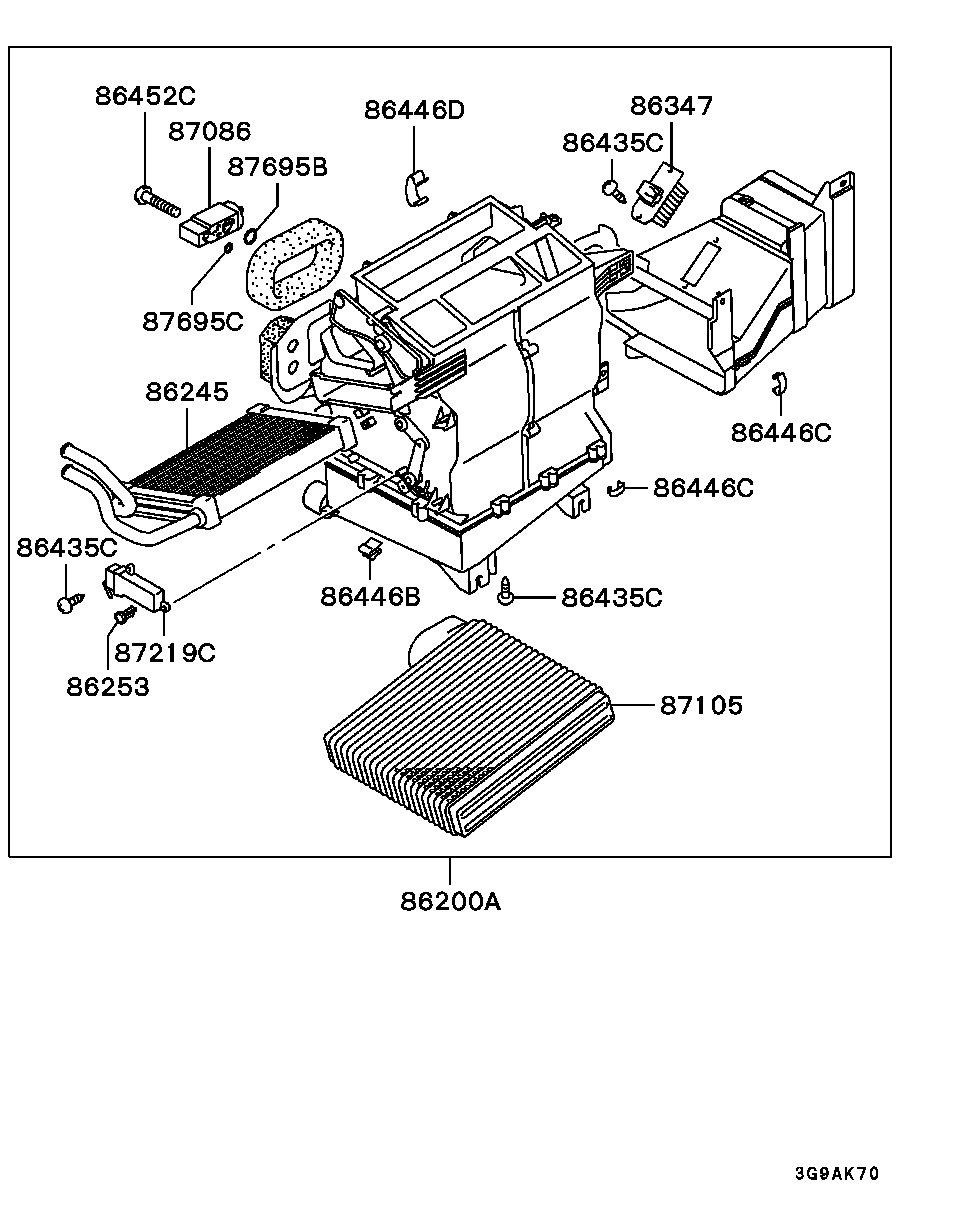 FORD MR398360 - İstilik dəyişdiricisi, daxili isitmə furqanavto.az