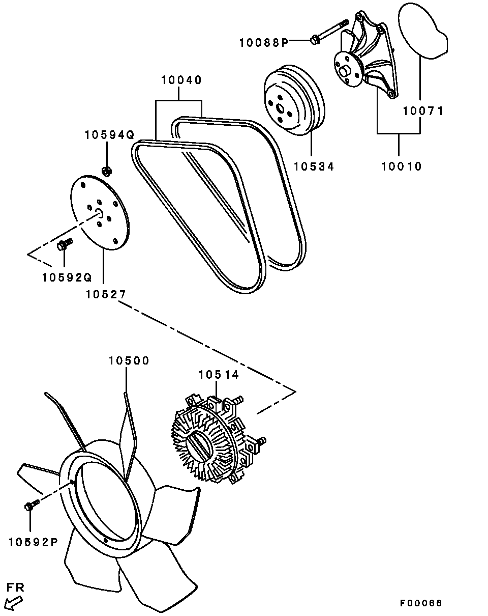 Mitsubishi 1300A102 - Su nasosu furqanavto.az