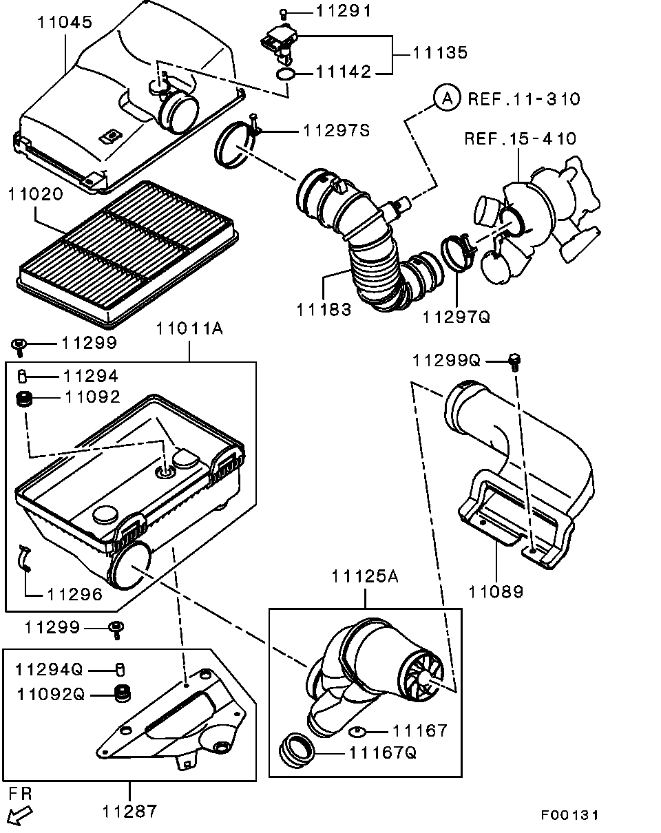 Mitsubishi 1525A016 - Hava Kütləsi Sensoru furqanavto.az