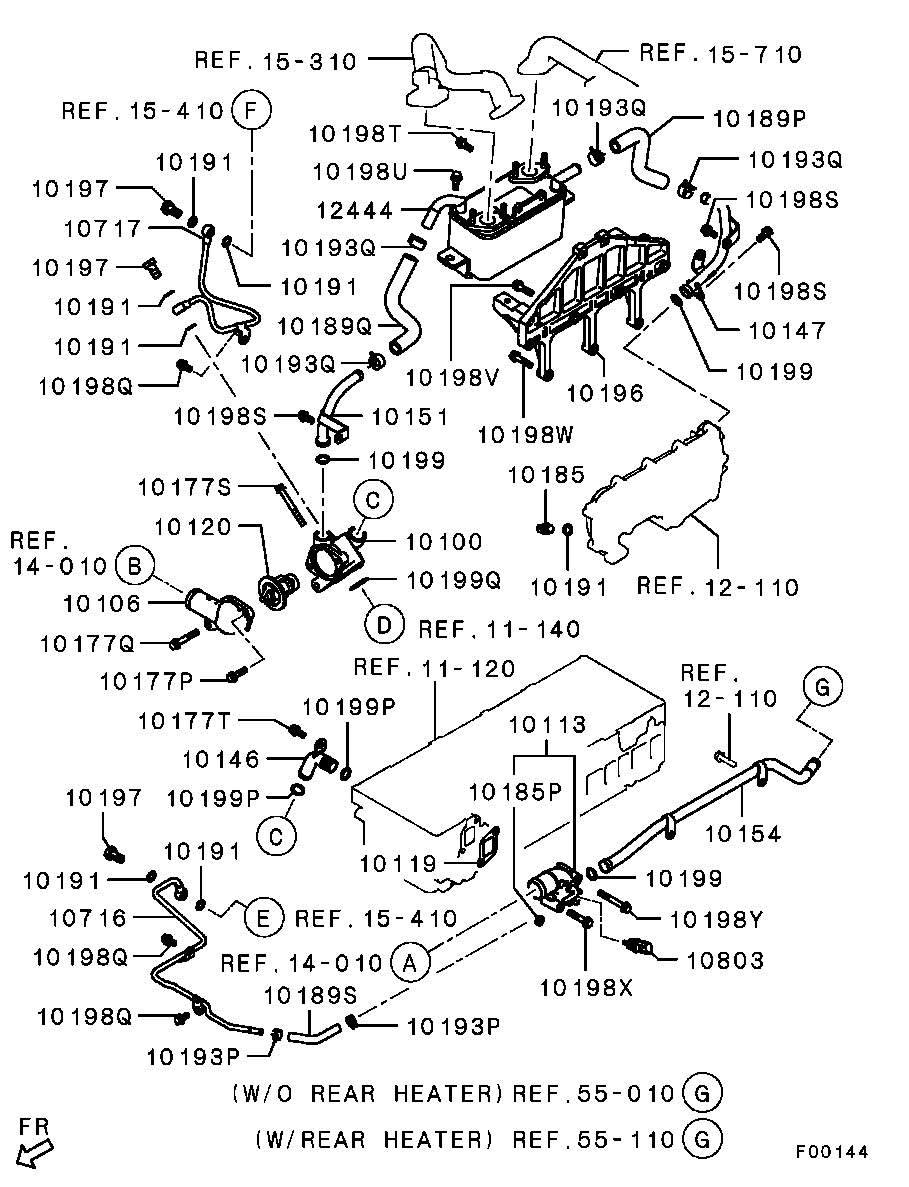 Mitsubishi 1305A191 - Termostat, soyuducu www.furqanavto.az