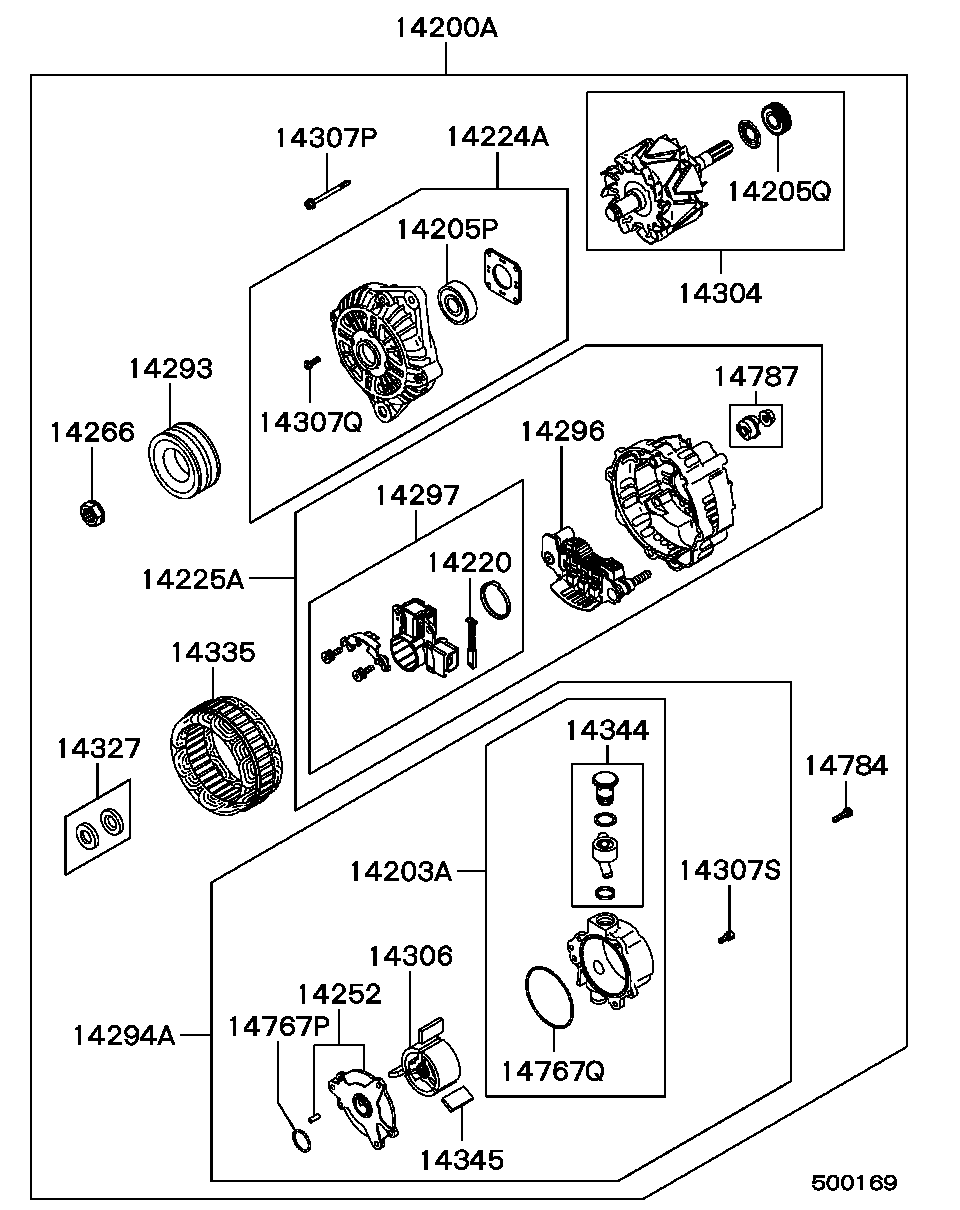 Mitsubishi MD 332546 - Alternator furqanavto.az