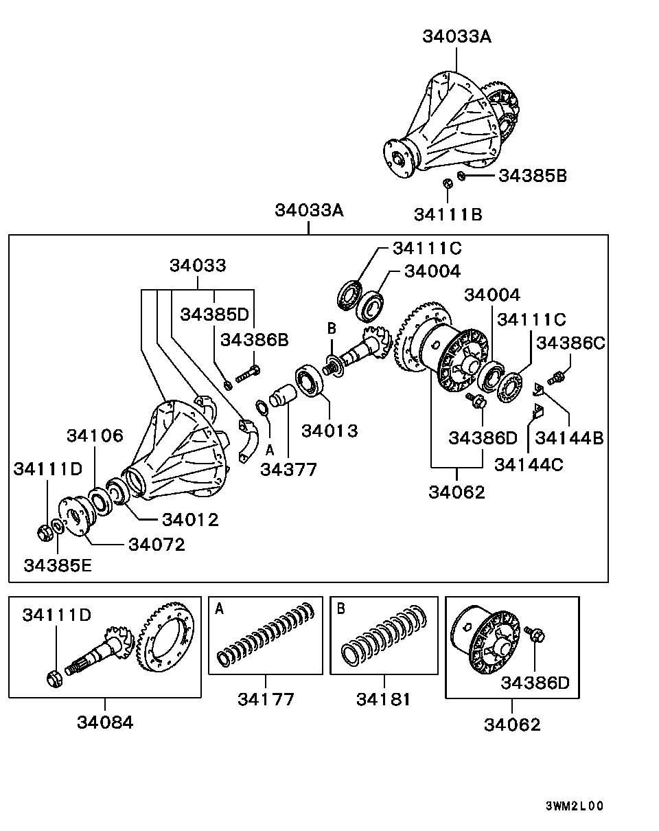 Mitsubishi MB092179 - Təkər qovşağı, podşipnik dəsti furqanavto.az