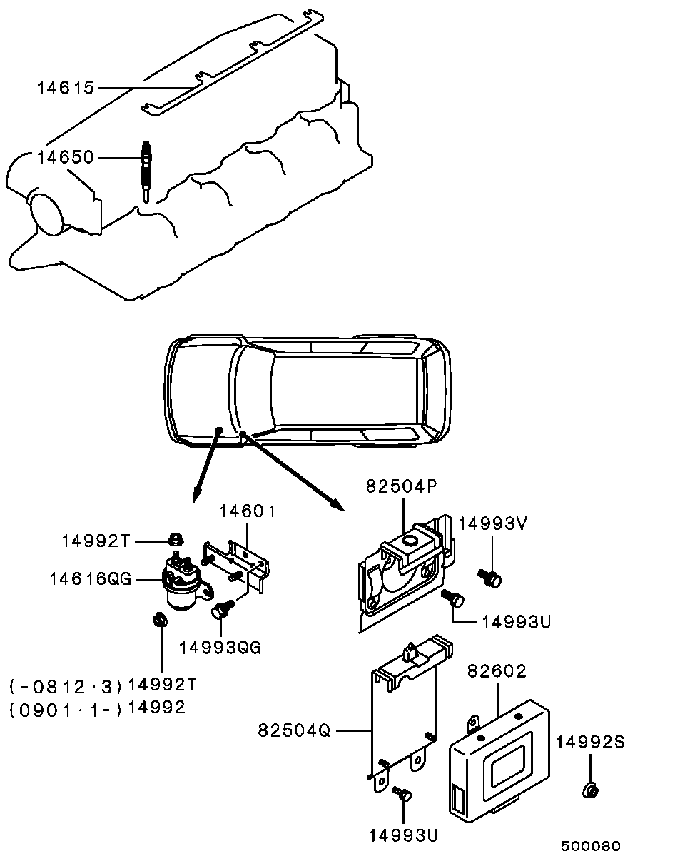 Mitsubishi MR 577131 - İşıqlandırma şamı furqanavto.az