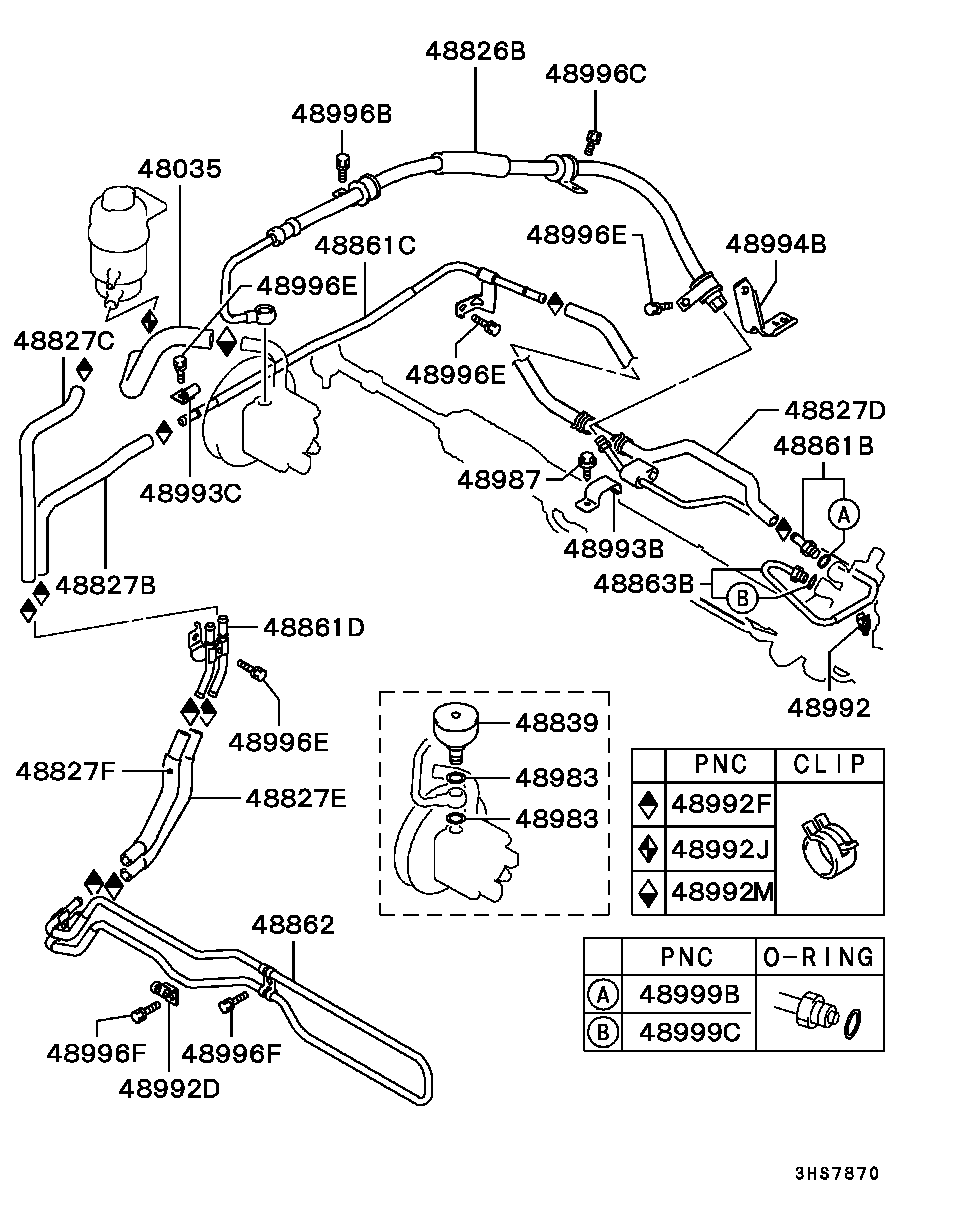 Mitsubishi MR491472 - Genişləndirici çəni, sükan sükanının hidravlik yağı furqanavto.az