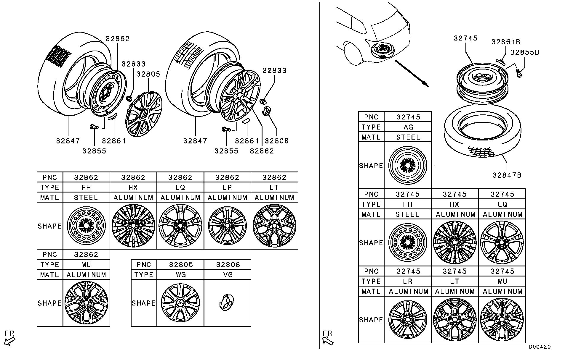 Mitsubishi MR455707 - Təkər qayka www.furqanavto.az