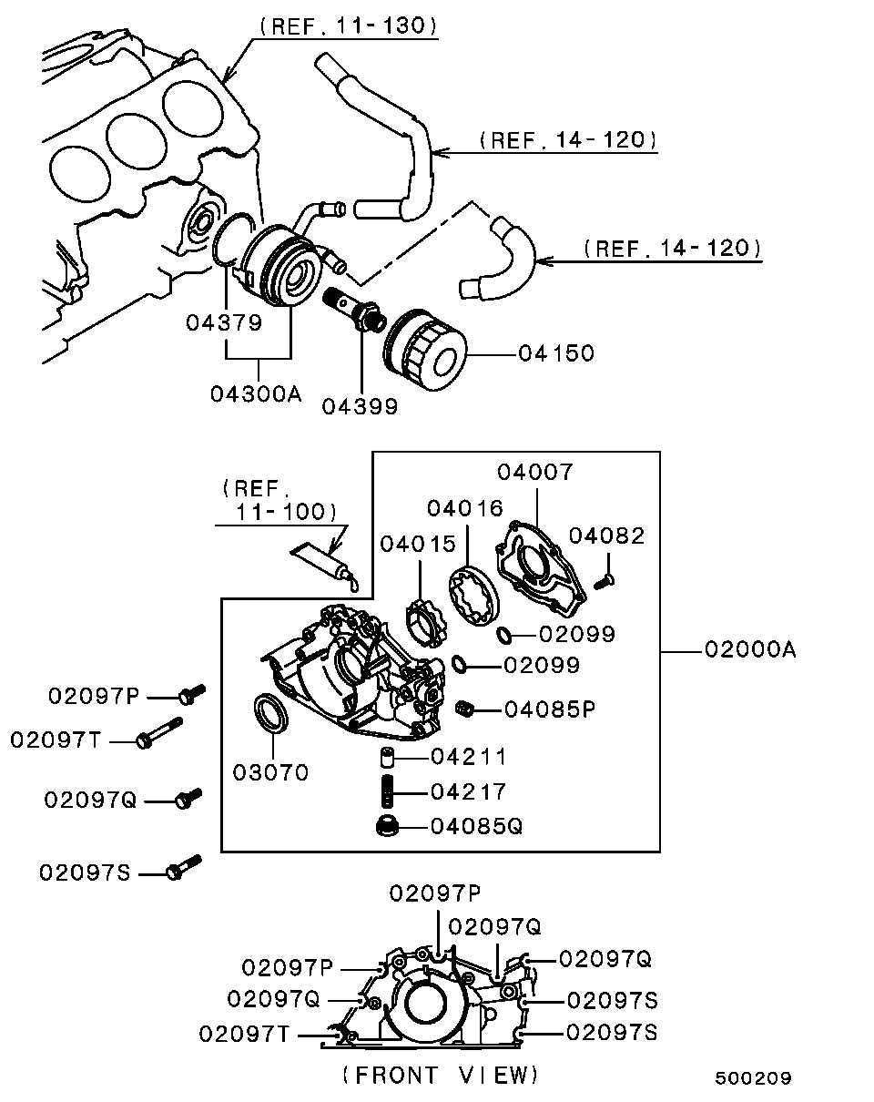 Mitsubishi MD641905 - Conta, suqəbuledici manifold furqanavto.az