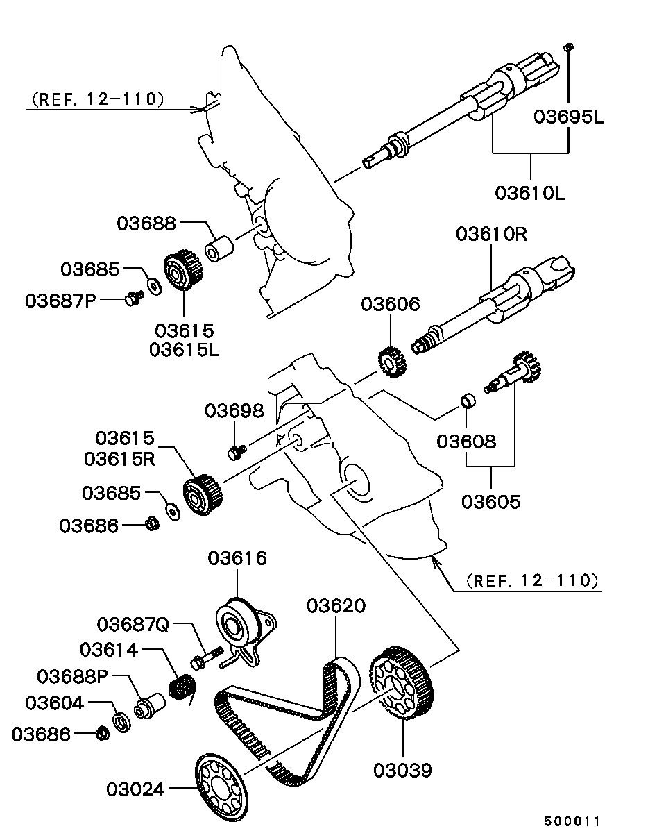 Hyundai MD310484 - Vaxt kəməri furqanavto.az