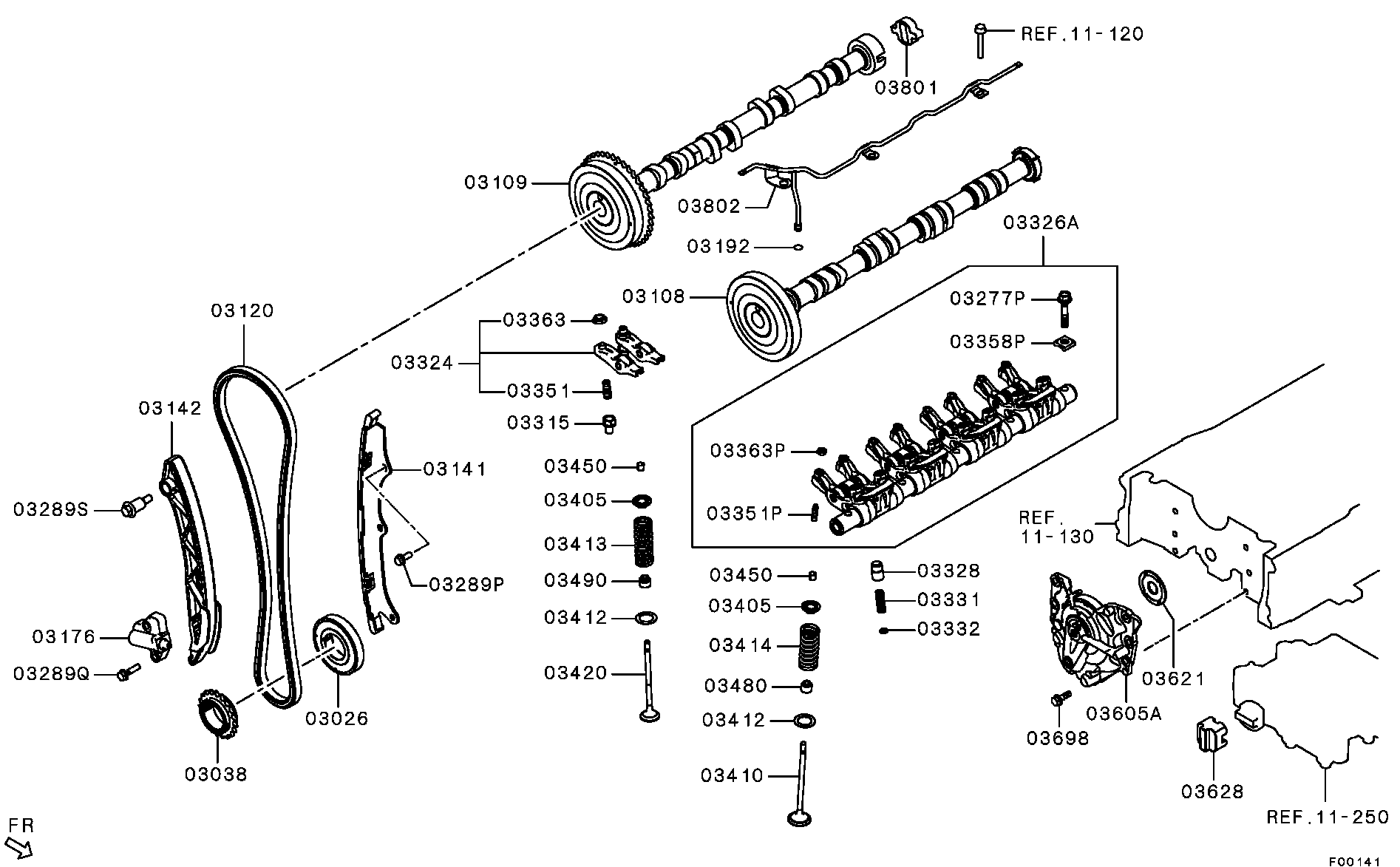 Mitsubishi 1010A304 - Mühür halqası, klapan sapı furqanavto.az