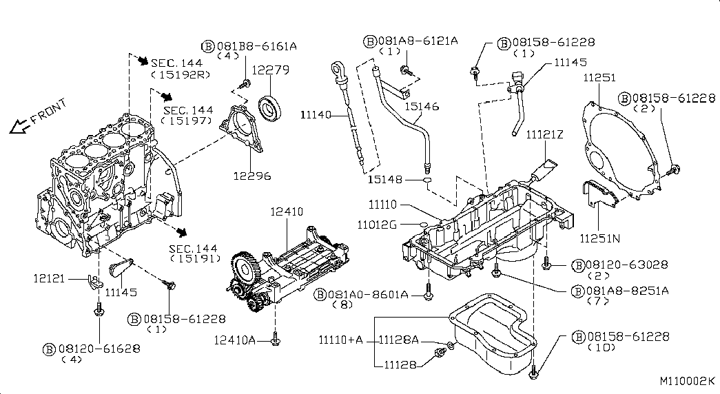 NISSAN 12279-AD200 - Vil möhürü, krank mili furqanavto.az