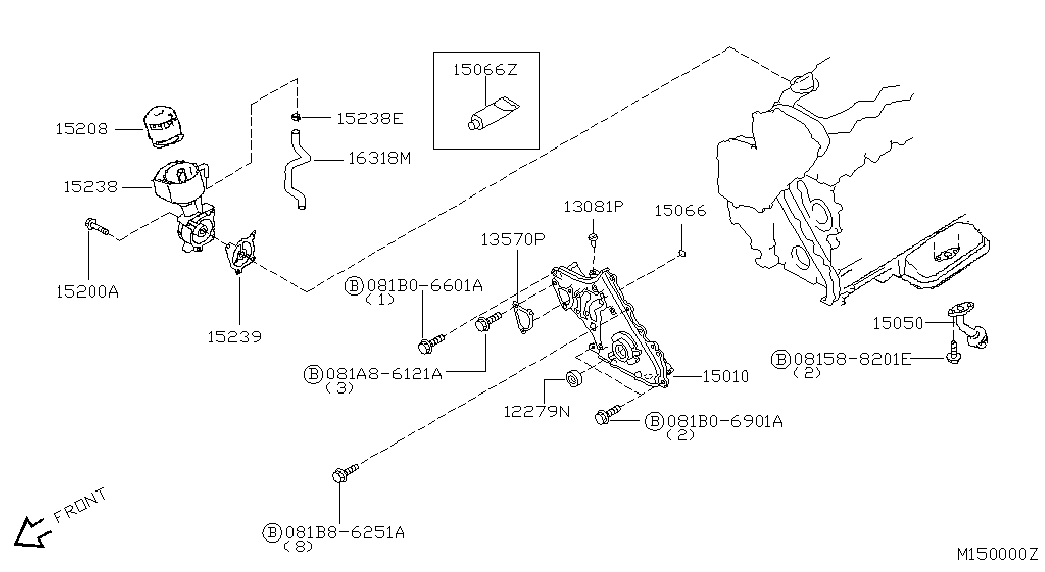 NISSAN 15208-BN30A - Yağ filtri furqanavto.az