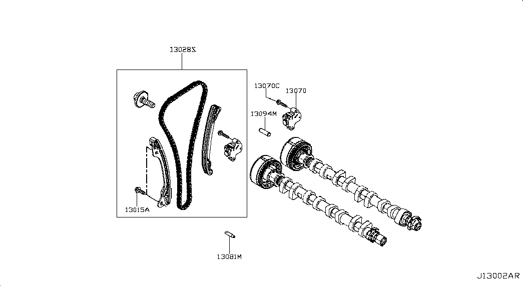 NISSAN 13070-00Q1G - Gərginlik, vaxt zənciri furqanavto.az