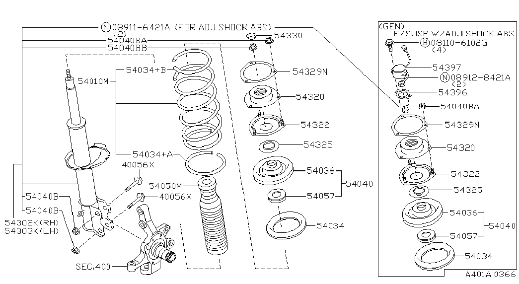 NISSAN 54325-0W000 - Yollanan podşipnik, asma dayaq dayağının montajı furqanavto.az