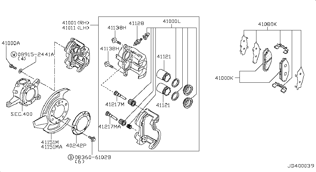 NISSAN 41060-VB290 - NAKLADKA ÖN furqanavto.az