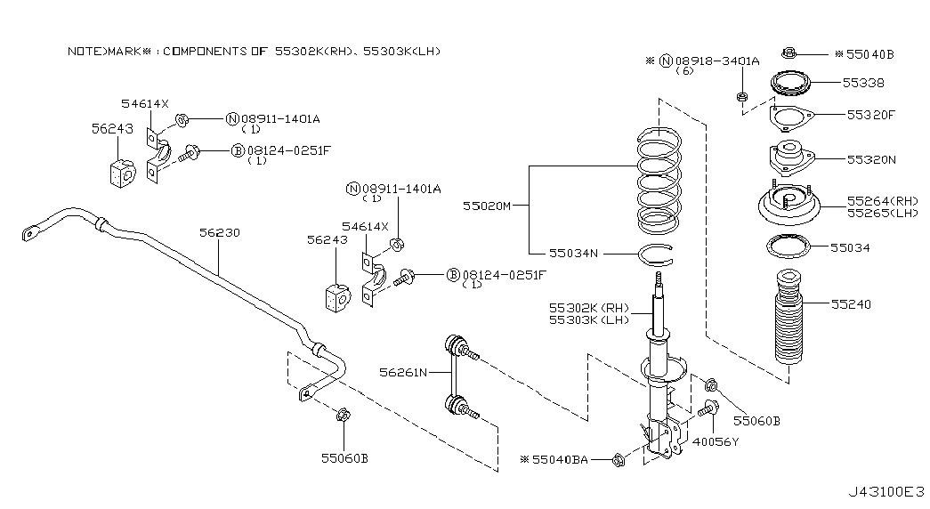 KIA 553038H326 - Amortizator furqanavto.az