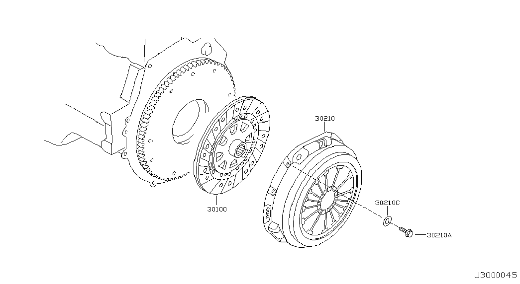 NISSAN 30100-89F15 - Debriyaj dəsti furqanavto.az