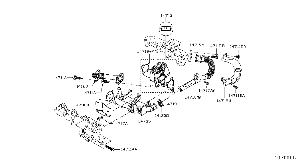 NISSAN 14710 00Q0Y - EGR Valf furqanavto.az