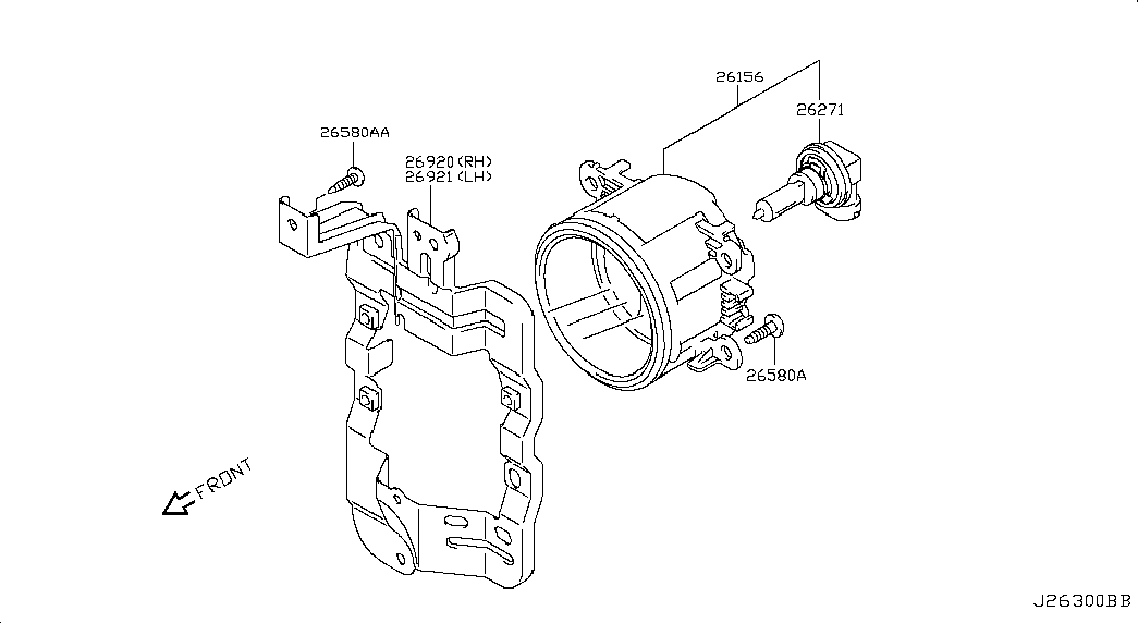 NISSAN 262714A00B - BULB furqanavto.az