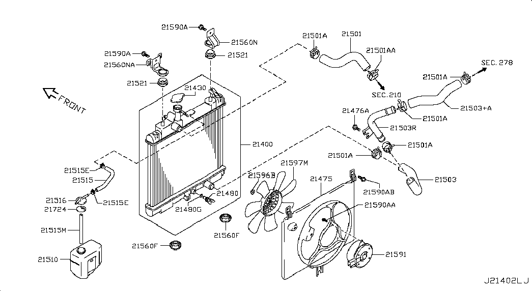 Suzuki 214304A0A0 - Mühürləmə qapağı, radiator furqanavto.az