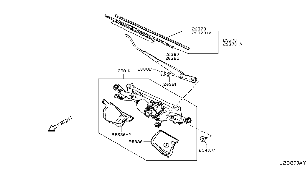 NISSAN 263604A00B - Sülən Bıçağı furqanavto.az