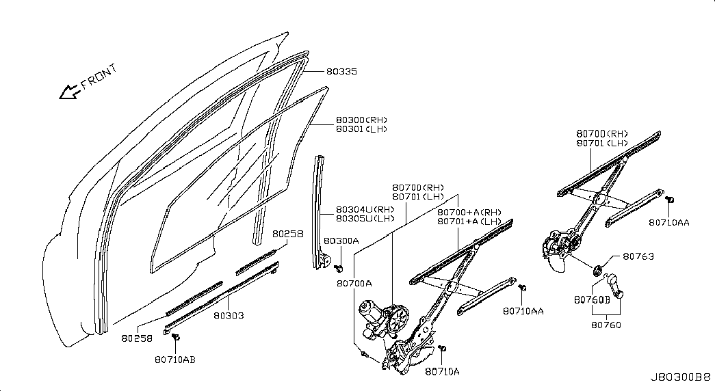 Suzuki 807014A00C - Pəncərə tənzimləyicisi furqanavto.az