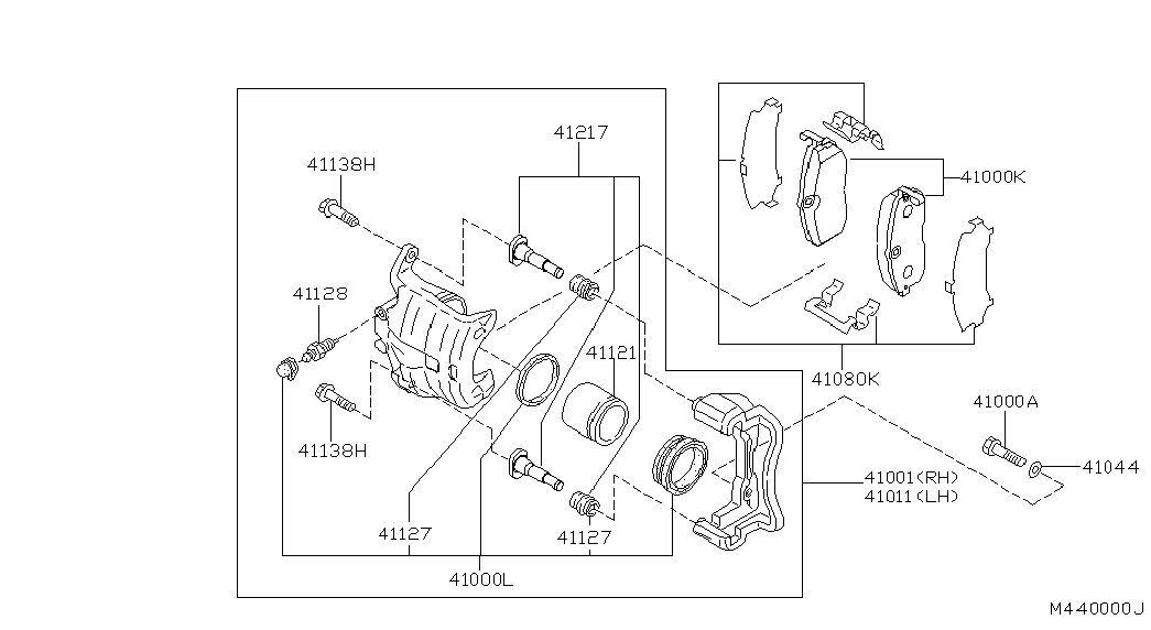 NISSAN 410114U10A - Əyləc kaliperi furqanavto.az