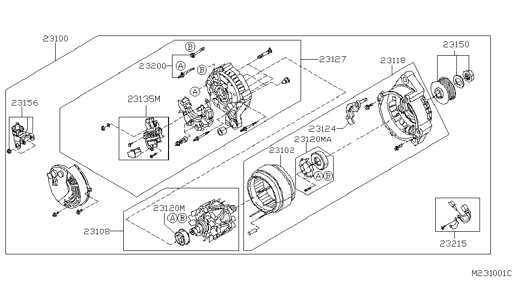 Infiniti 23100-BU00A - Alternator furqanavto.az