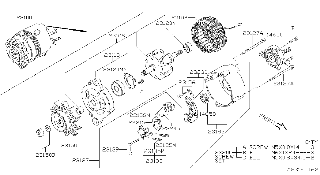 Infiniti 2321554A00 - Gərginlik tənzimləyicisi, alternator furqanavto.az