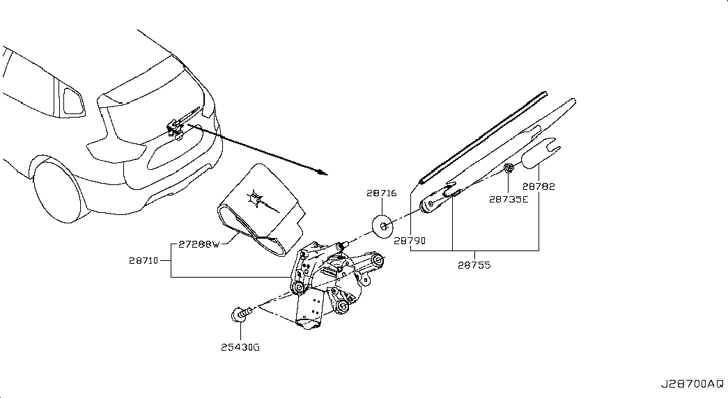 NISSAN 287804CC0A - Sülən Bıçağı furqanavto.az