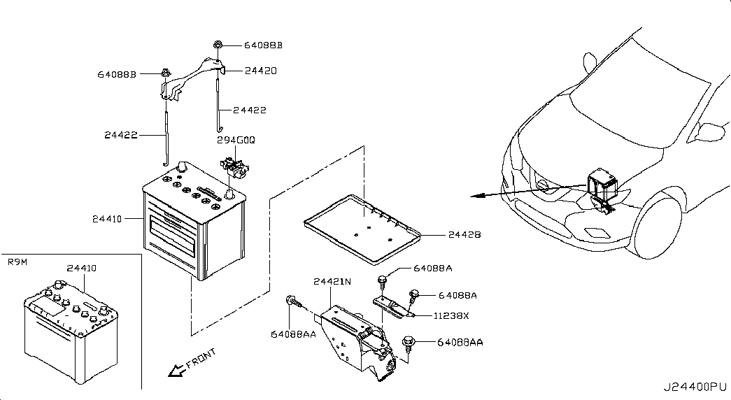 RENAULT 24410JD22A - Başlanğıc batareyası furqanavto.az