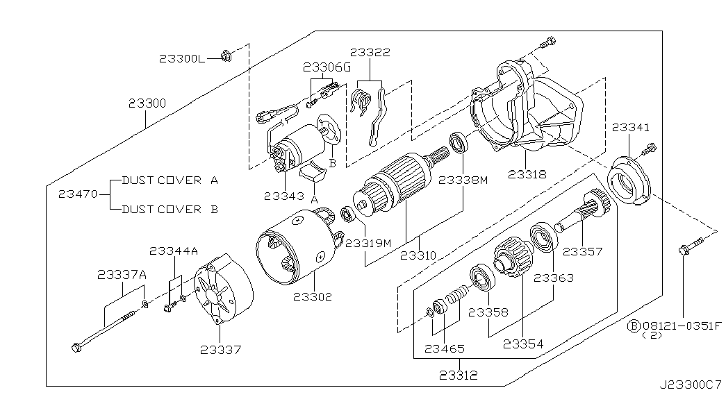 NISSAN 23300VC11B - Başlanğıc furqanavto.az