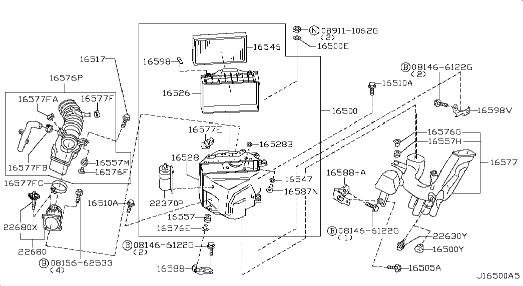 NISSAN 22680 4W000 - Hava Kütləsi Sensoru furqanavto.az