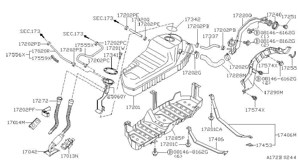 NISSAN 17042-4W000 - Yanacaq nasosu furqanavto.az