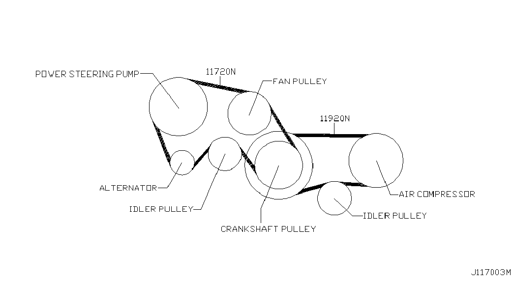 Infiniti 11720-4P101 - V-yivli kəmər furqanavto.az