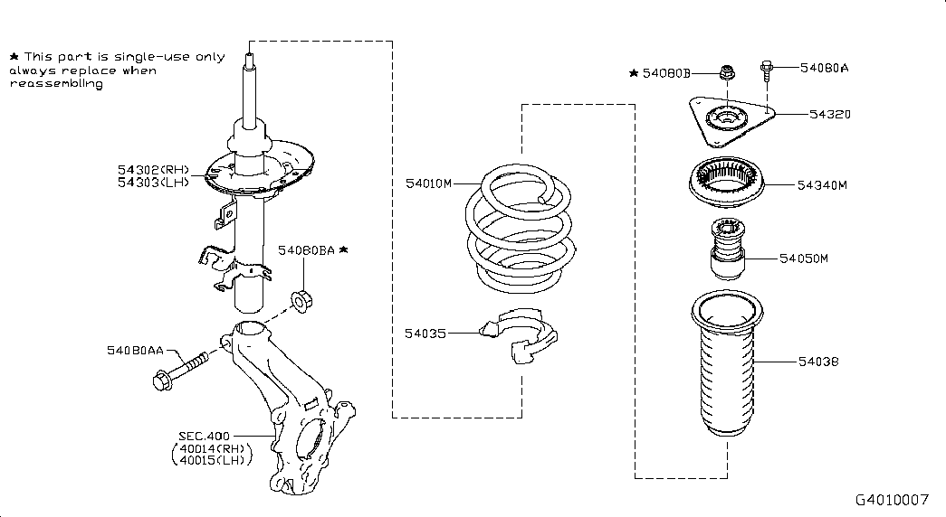 NISSAN 54050-4CL0B - Rezin tampon, asma furqanavto.az