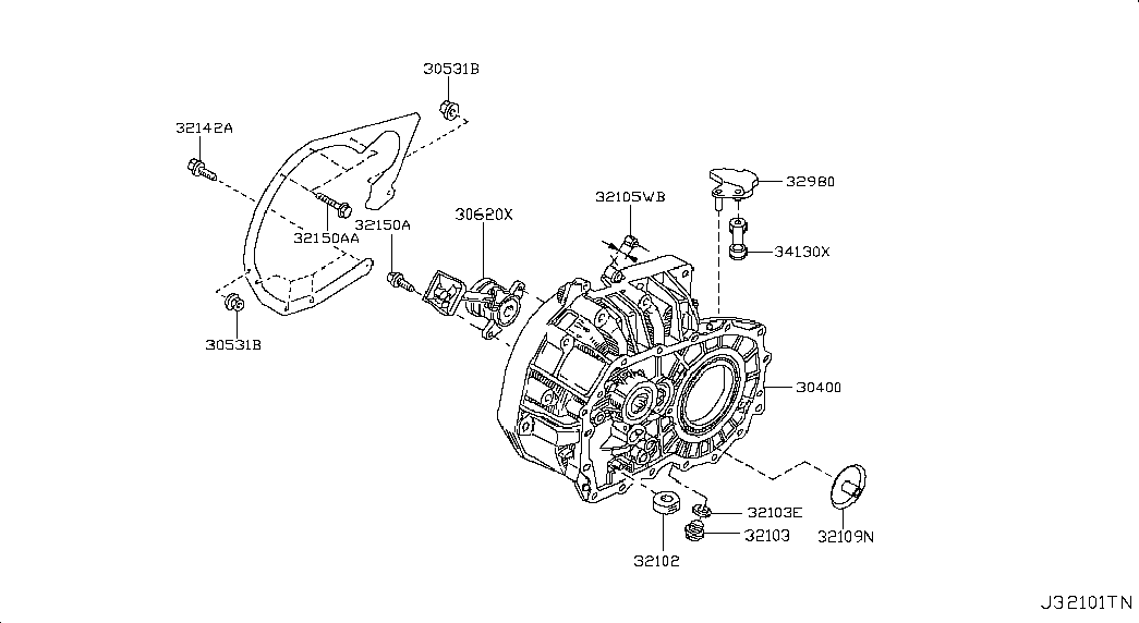 NISSAN 30620-00Q0J - Mərkəzi Qullu Silindr, mufta furqanavto.az