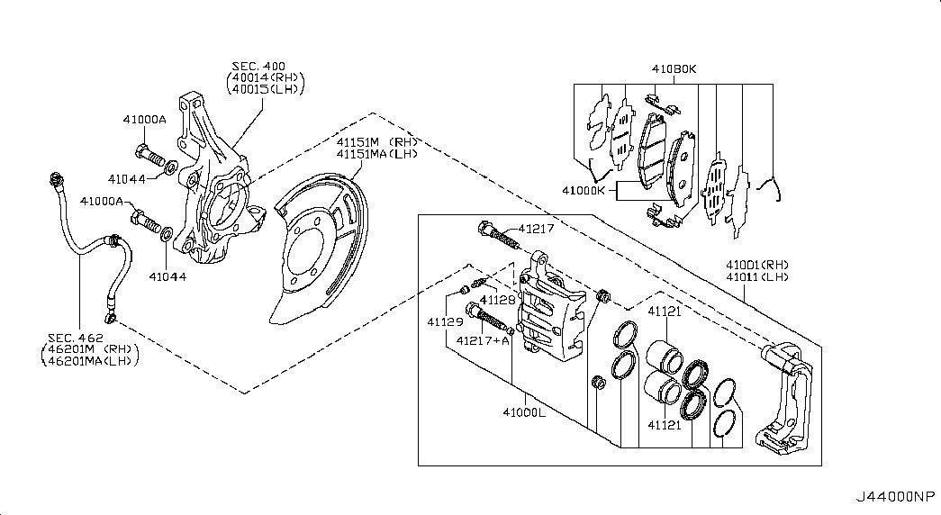 NISSAN 41001-CN91B - Əyləc kaliperi furqanavto.az