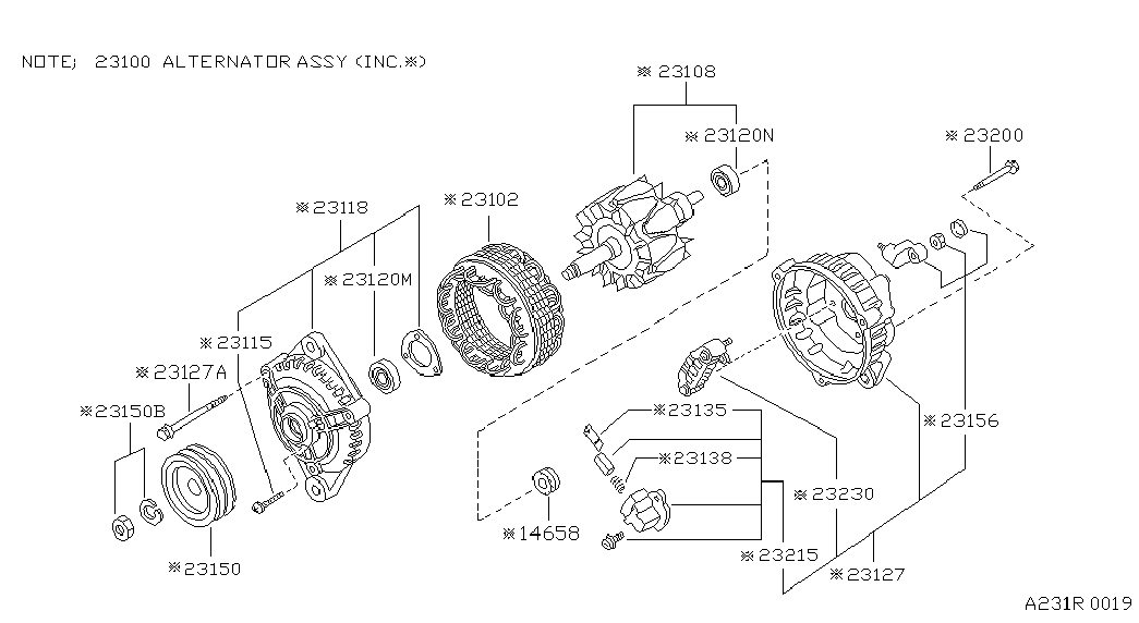 Infiniti 23100-22J10 - Alternator furqanavto.az