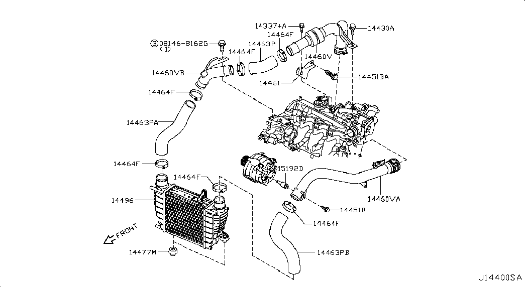 Volvo 14461EM00A - CHARGE AIR COOLER furqanavto.az