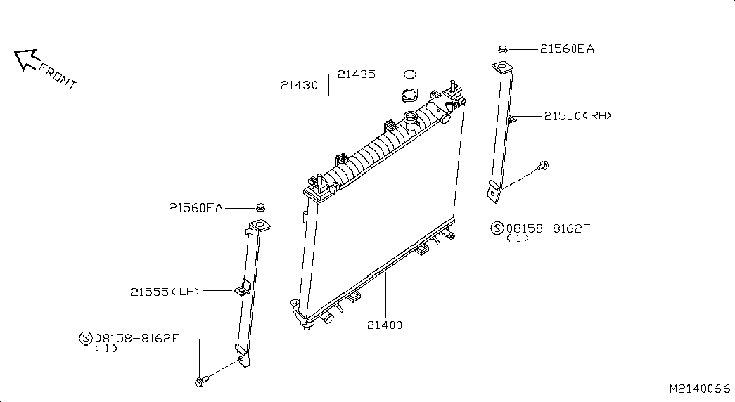 NISSAN 21430-1P107 - Mühürləmə qapağı, radiator www.furqanavto.az