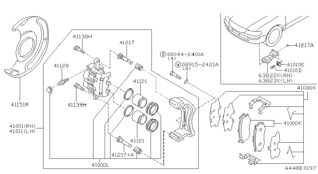 Mitsubishi 4106038U90 - NAKLADKA ÖN furqanavto.az