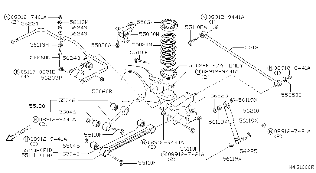 Infiniti 562600F001 - Çubuq / Strut, stabilizator furqanavto.az