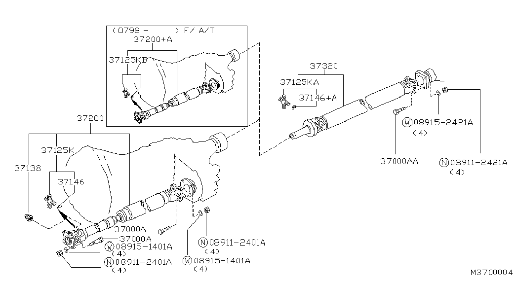 NISSAN 37125-7F025 - Elastik disk, dayaq valının birləşməsi furqanavto.az