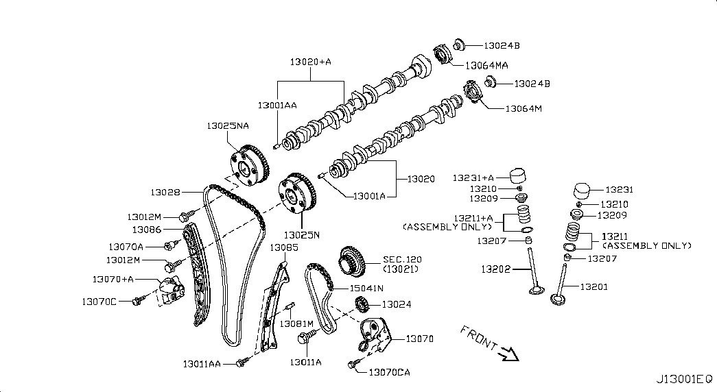 NISSAN 13070-1KC5A - Vaxt zəncirinin dəsti furqanavto.az