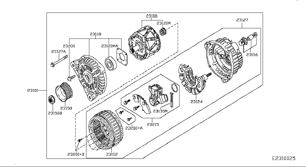 NISSAN 231001KM1A - Alternator furqanavto.az