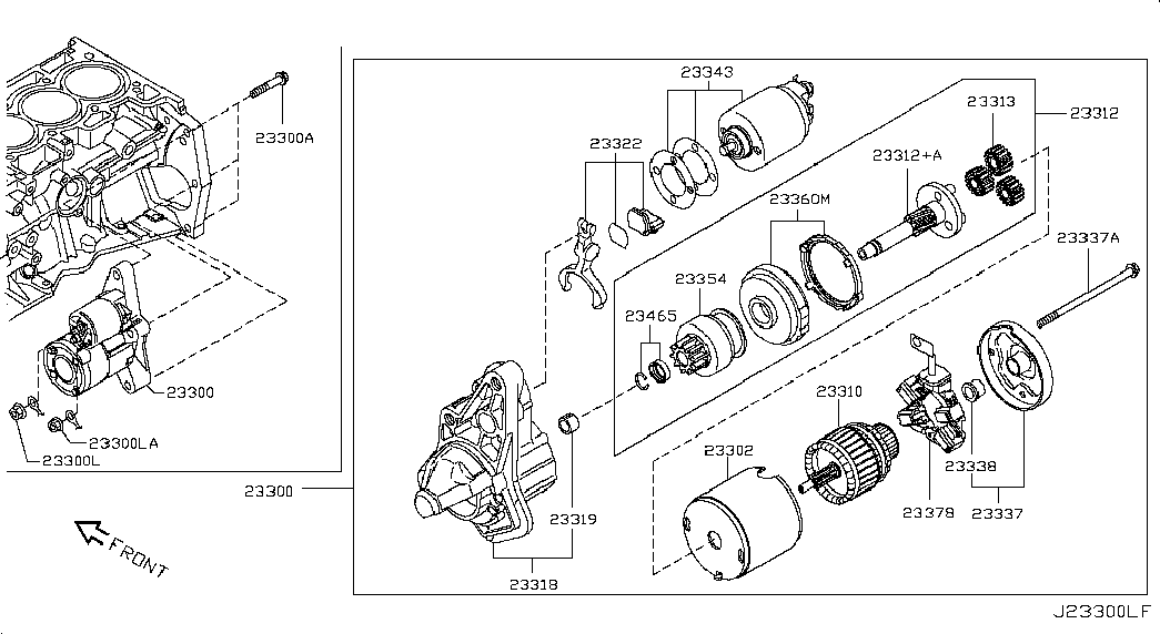 NISSAN 23300-BC20A - Başlanğıc furqanavto.az