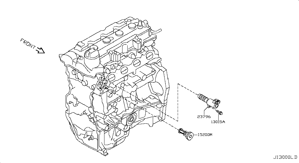 NISSAN 15200ED00A - Yağ filtri furqanavto.az