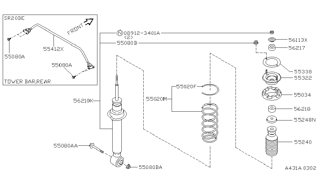 NISSAN 56210-0N325 - Amortizator furqanavto.az