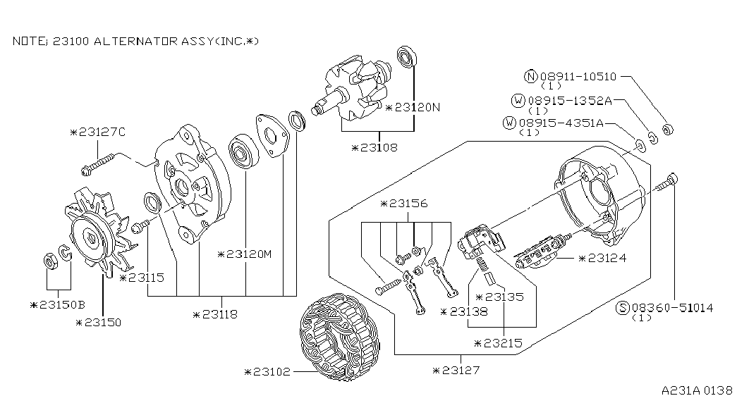 NISSAN 23215-P3017 - Gərginlik tənzimləyicisi, alternator furqanavto.az