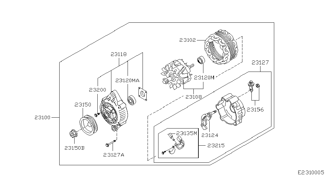 Infiniti 23100-4M611 - Alternator furqanavto.az