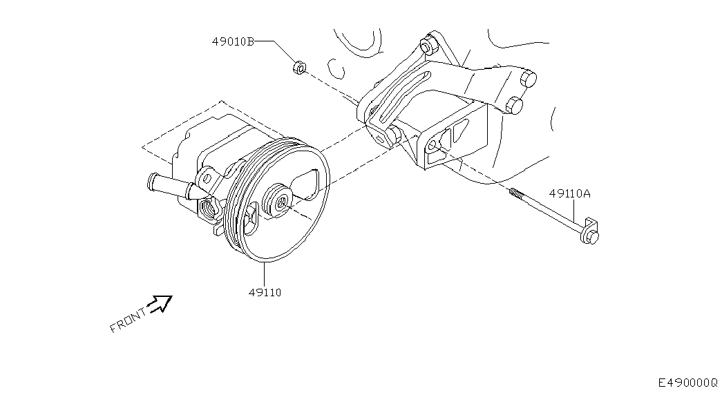 NISSAN 49110-BA00A - Hidravlik nasos, sükan sistemi furqanavto.az